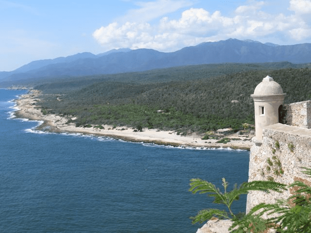 San Pedro de la Roca Castle and the Cuban costline