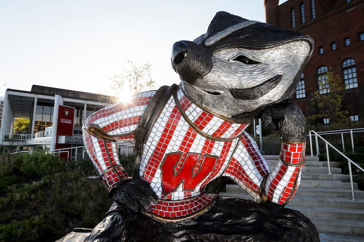 Alumni Park Bucky Badger sculpture, UW–Madison
