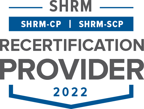 SHRM Recertification Provider 2022 seal