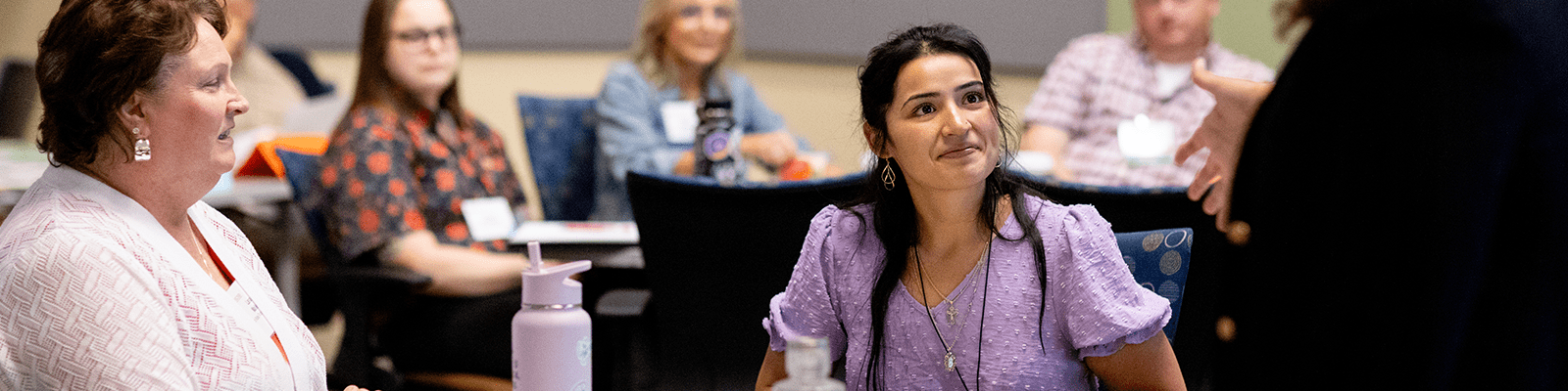 Students in a language course